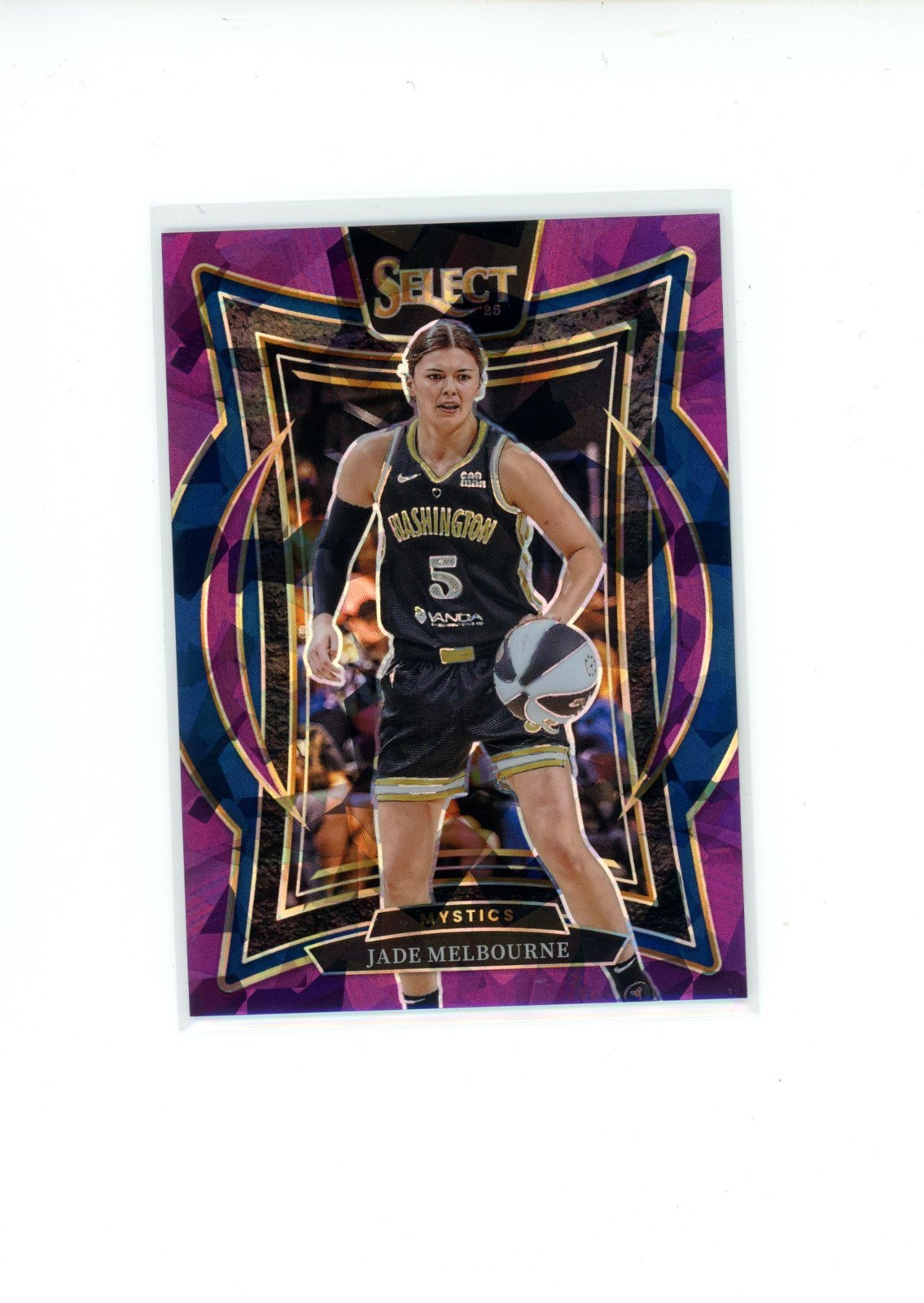 2025 Select WNBA Jade Melbourne #3 Concourse Purple Cracked Ice Prizm 31/149