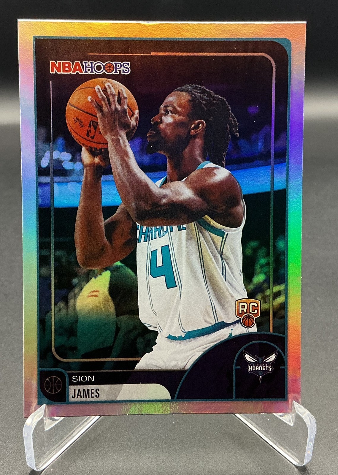 2025-26 NBA Hoops – Sion James #151 Rookie RC Charlotte Hornets Foil