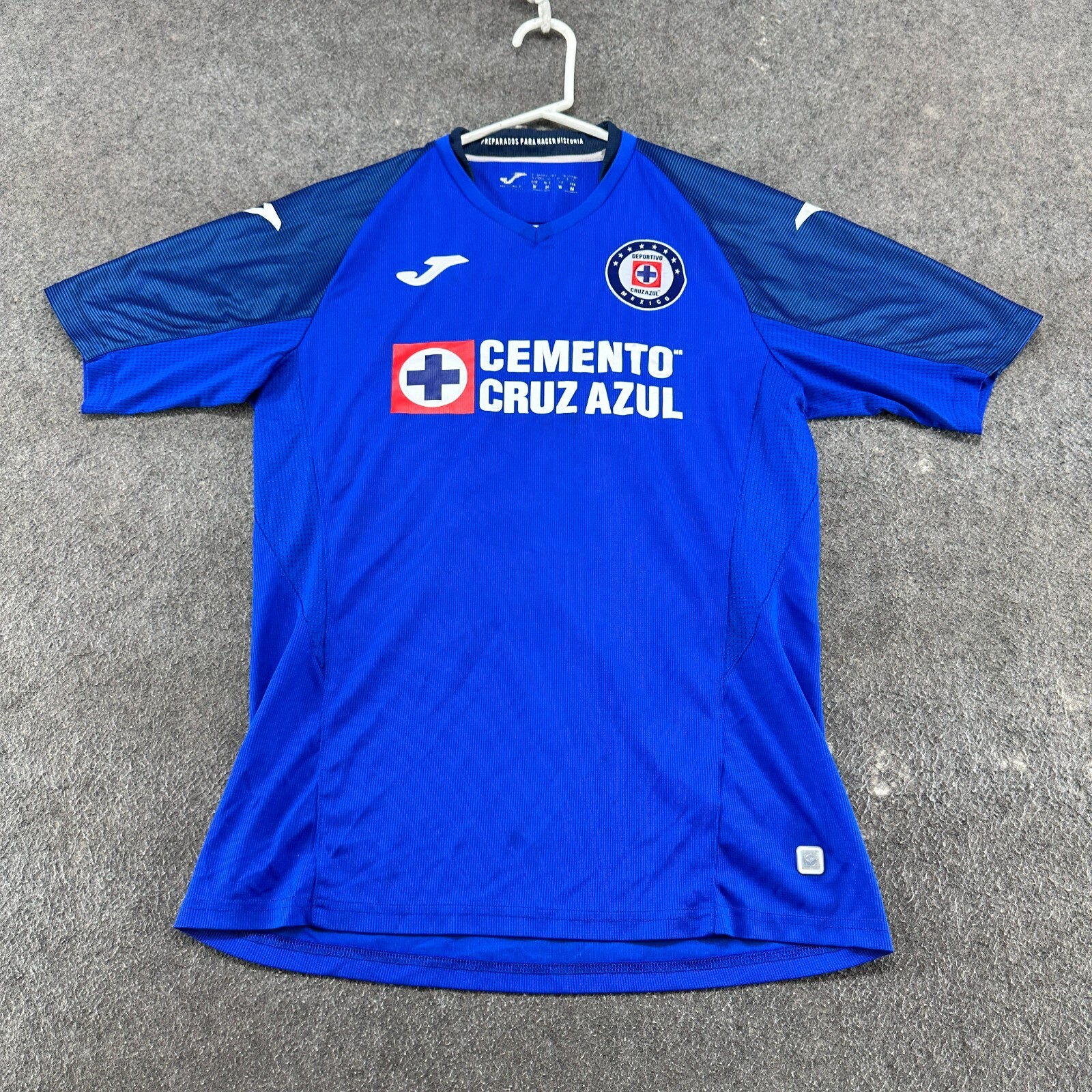 Cruz Azul Jersey Mens M Blue Uriel Fernandez 10 V Neck 2019 2020 Polyester Joma