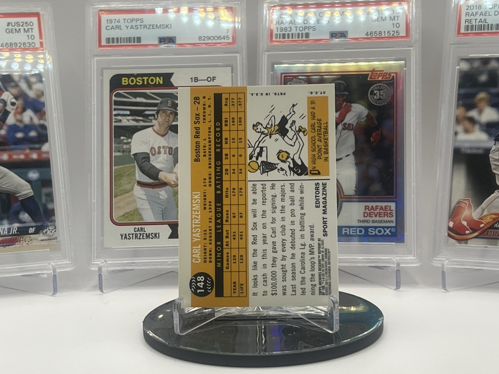 2001 Topps Archives Reserve Carl Yastrzemski #148 Refractor RC HOF
