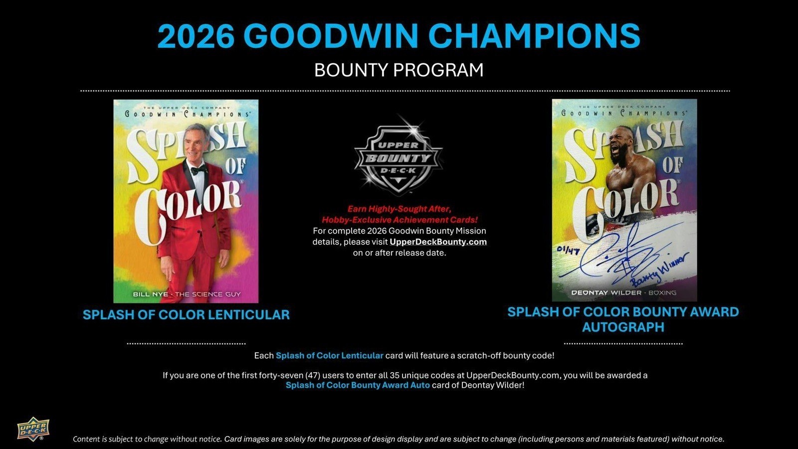 2026 Upper Deck Goodwin Champions Factory Sealed Hobby Box