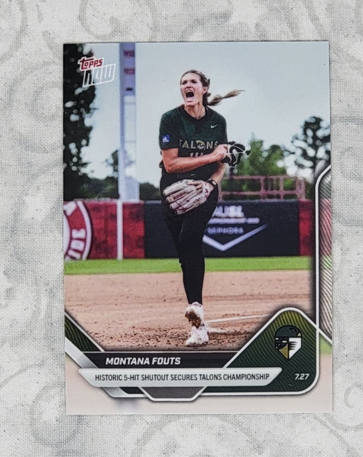 Montana Fouts 2025 AUSL Topps Now #31 Talons Championship