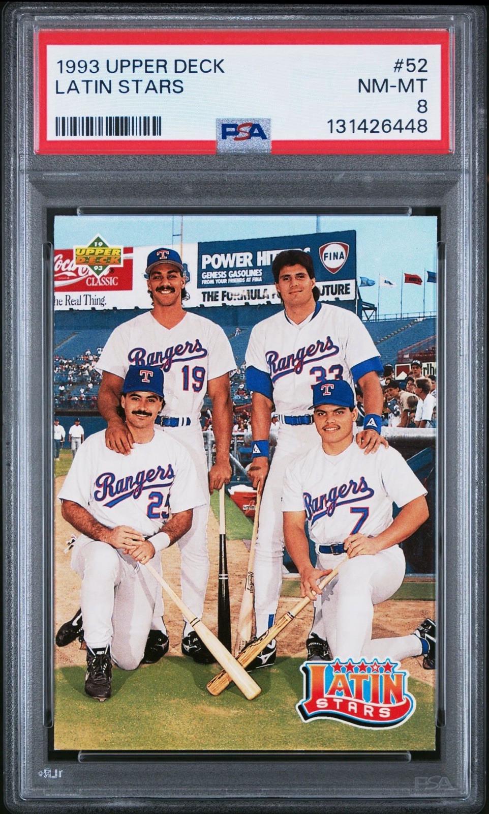 1993 Upper Deck – Teammates Ivan Rodriguez, Jose Canseco, Juan González #52