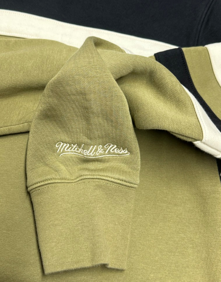 NBA Golden State Warriors Mitchell & Ness Hoodie Sweater Men’s SZ: M Olive Used