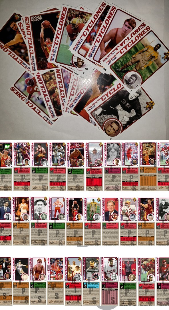 2019 STCC Iowa State Cyclones Legends 1-30 Pick one Finish your set Orr Trice