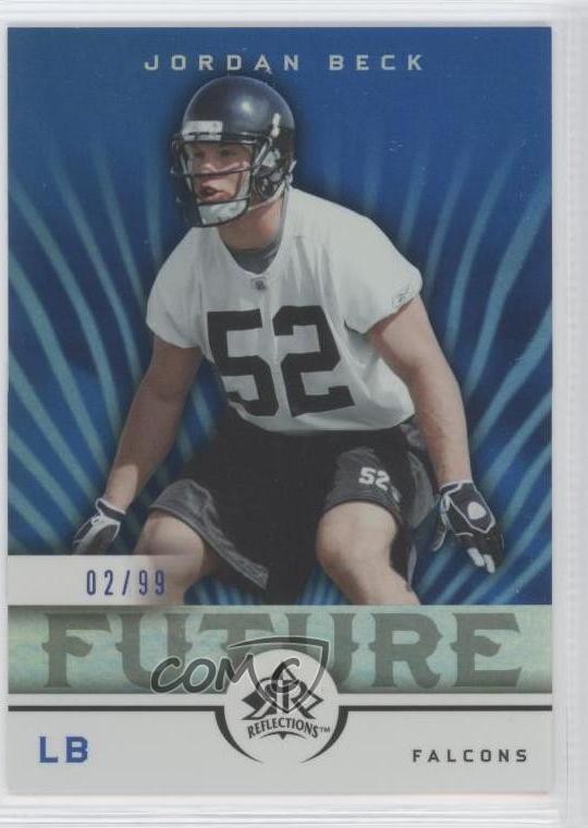2005 Upper Deck Reflections Future Blue 2/99 Jordan Beck #165 Rookie RC 0b0