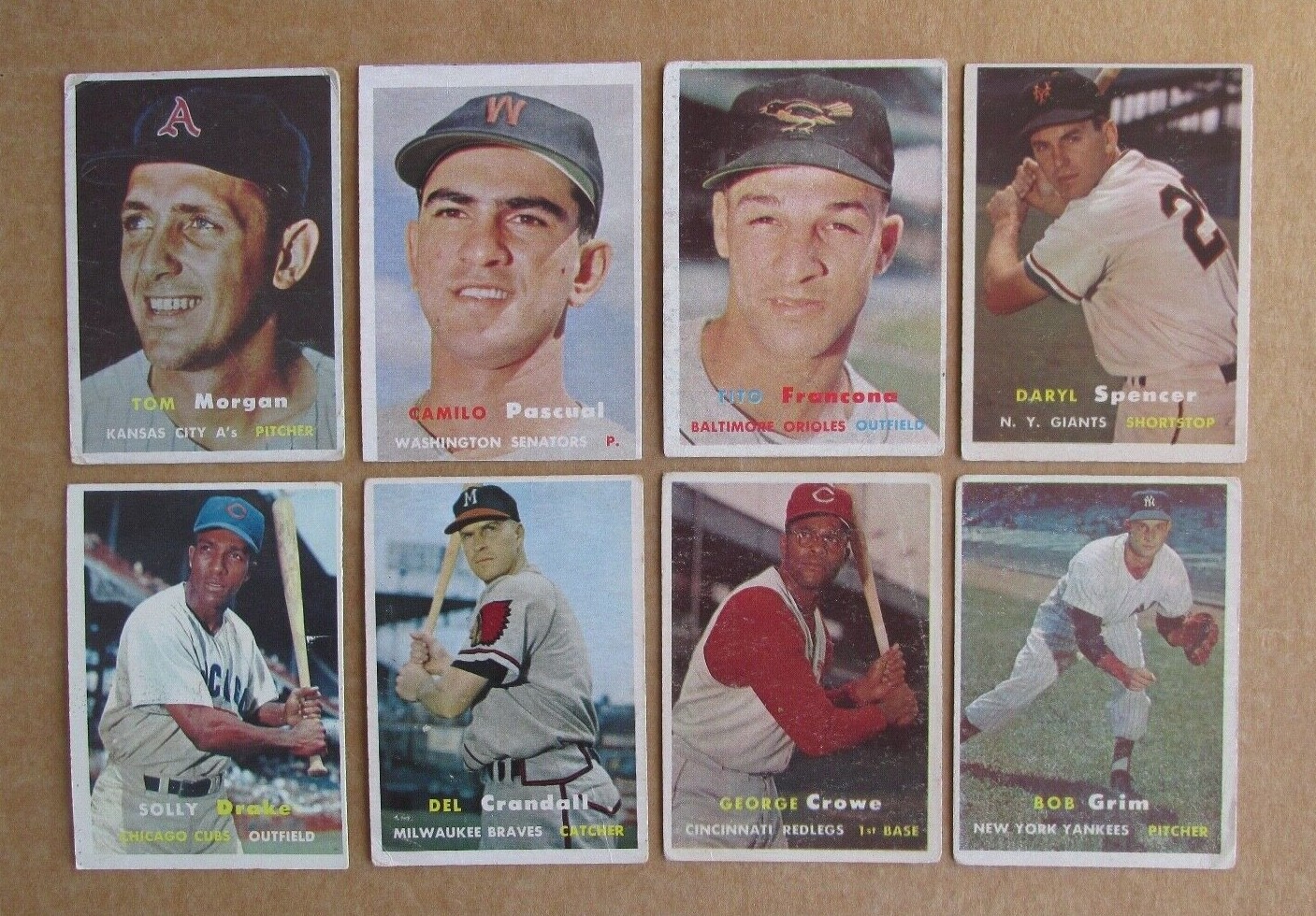 1957 TOPPS BASEBALL CARD SINGLES COMPLETE YOUR SET U-PICK #1-239 UPDATED 1/7