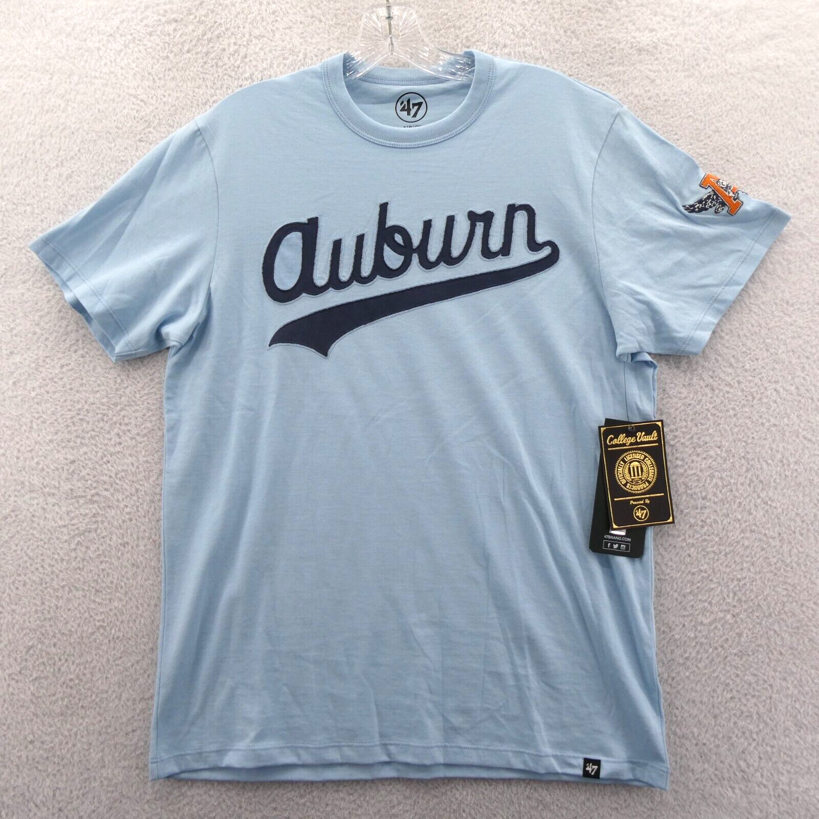 Auburn Tigers Shirt Mens Small Relaxed Fit Blue ’47 Brand University Tee New