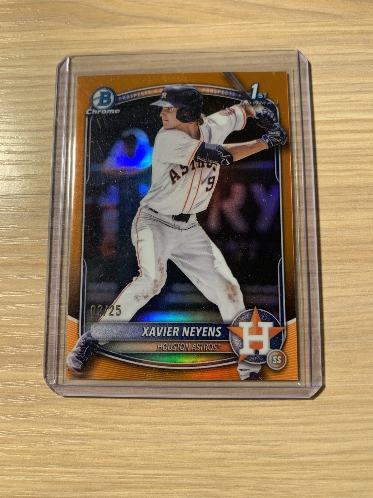 2025 Bowman Chrome Draft Xavier Neyens #BDC-2 Orange /25 (RC)