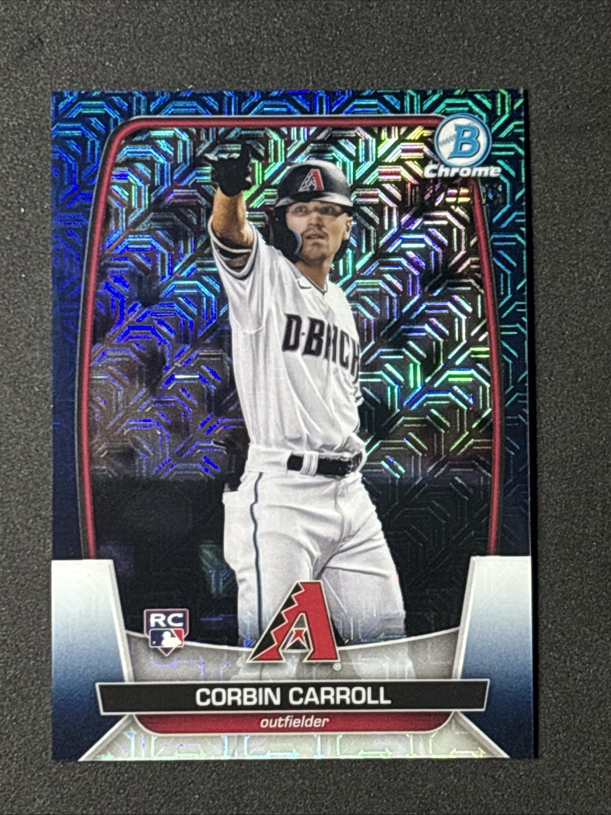 2024 Bowman Chrome Mega Corbin Carroll RC /175 Navy Refractor #73 Rookie