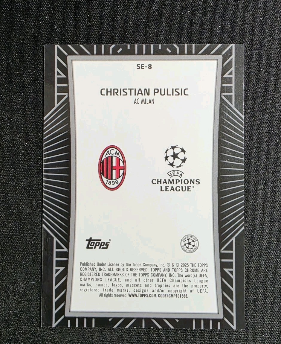 Christian Pulisic 2024-25 Topps Chrome UCC Shadow Etch SSP