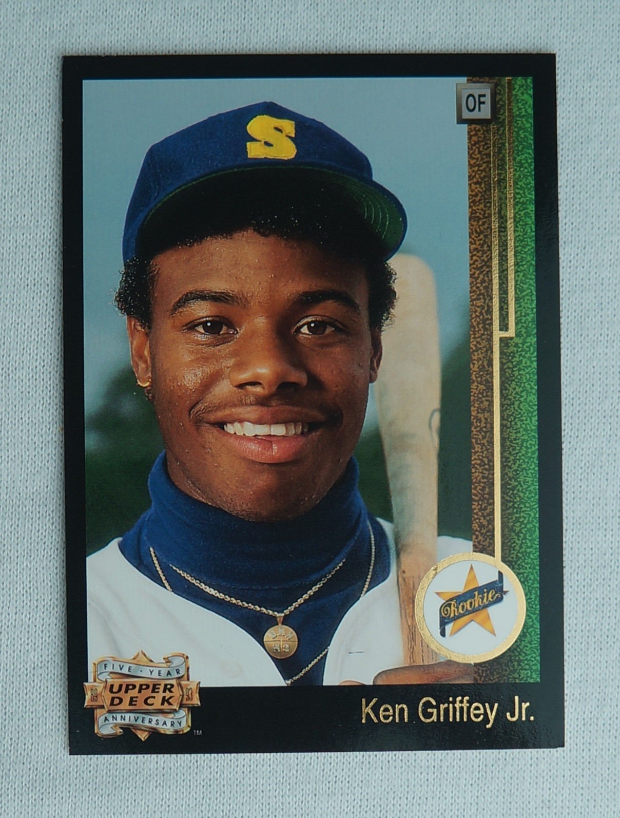 Ken Griffey Jr 1993 Upper Deck Fifth Anniversary 1989 Rookie Card RC #A1 SHARP