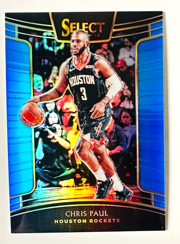 2018-19 Panini Select Chris Paul LIGHT BLUE Prizm Card #/299 Rockets Legend!