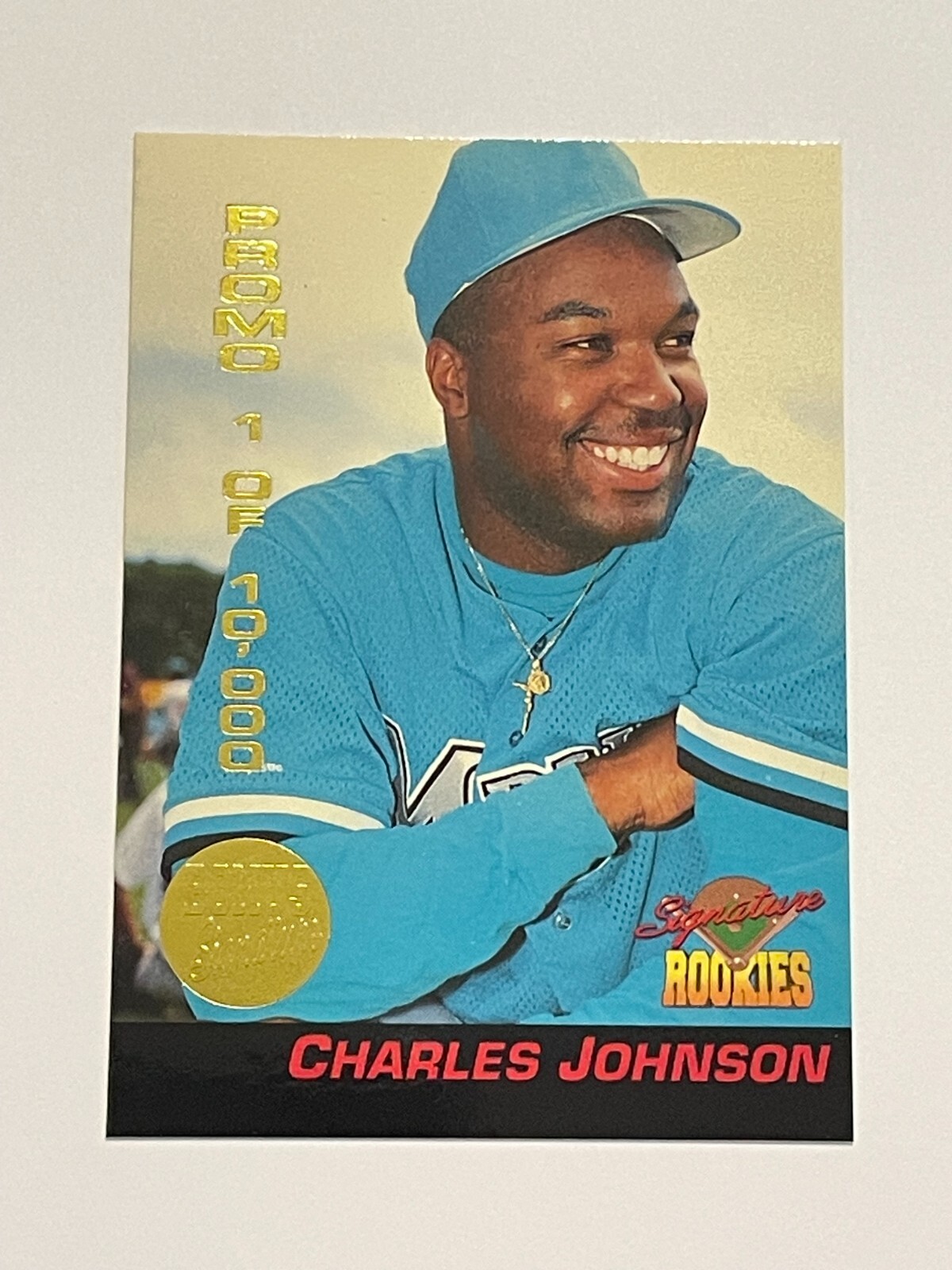 1994 Signature Rookies Baseball Promo #P2 – Charles Johnson – Florida Marlins