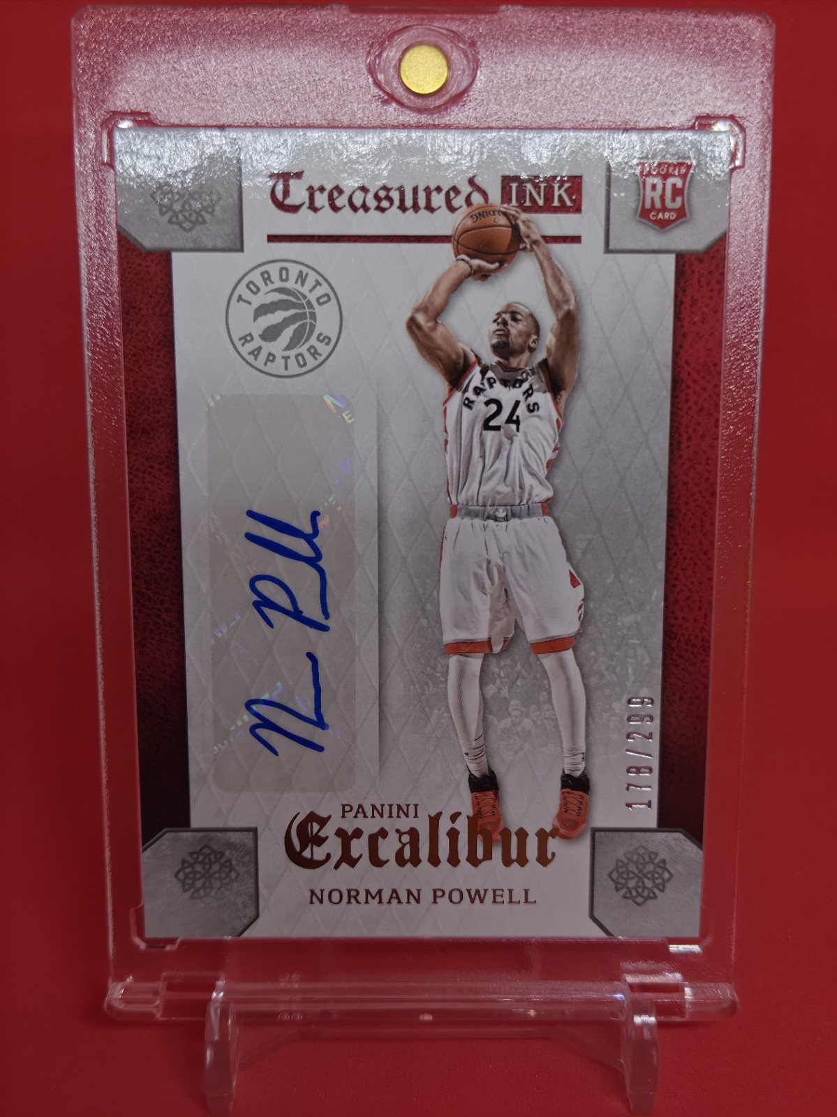 2015-2016 panini excalibur treasured ink Norman Powell /299 Chicago Bulls Gem MT