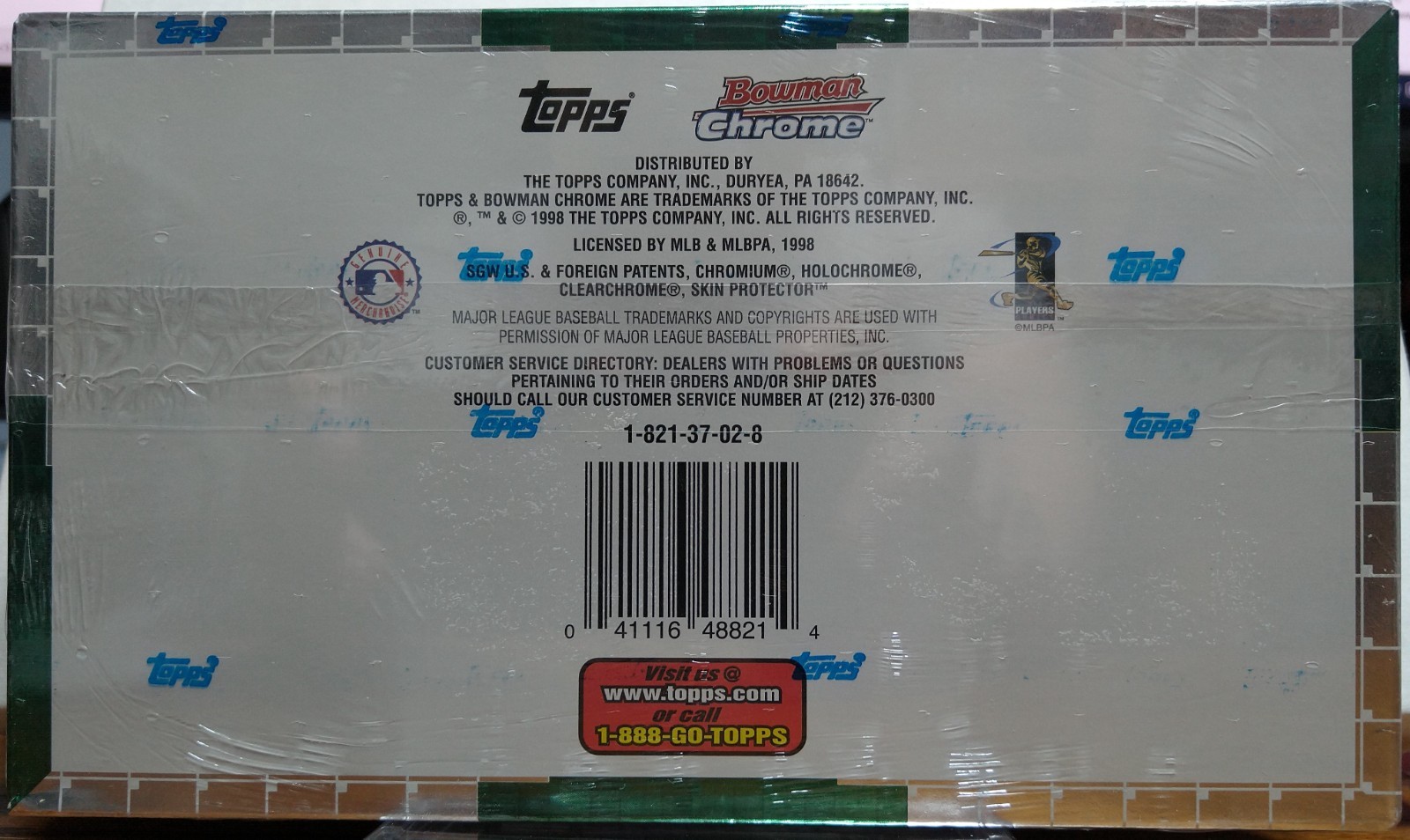 1998 Bowman Chrome 2 Major League Baseball (Factory Sealed Box)