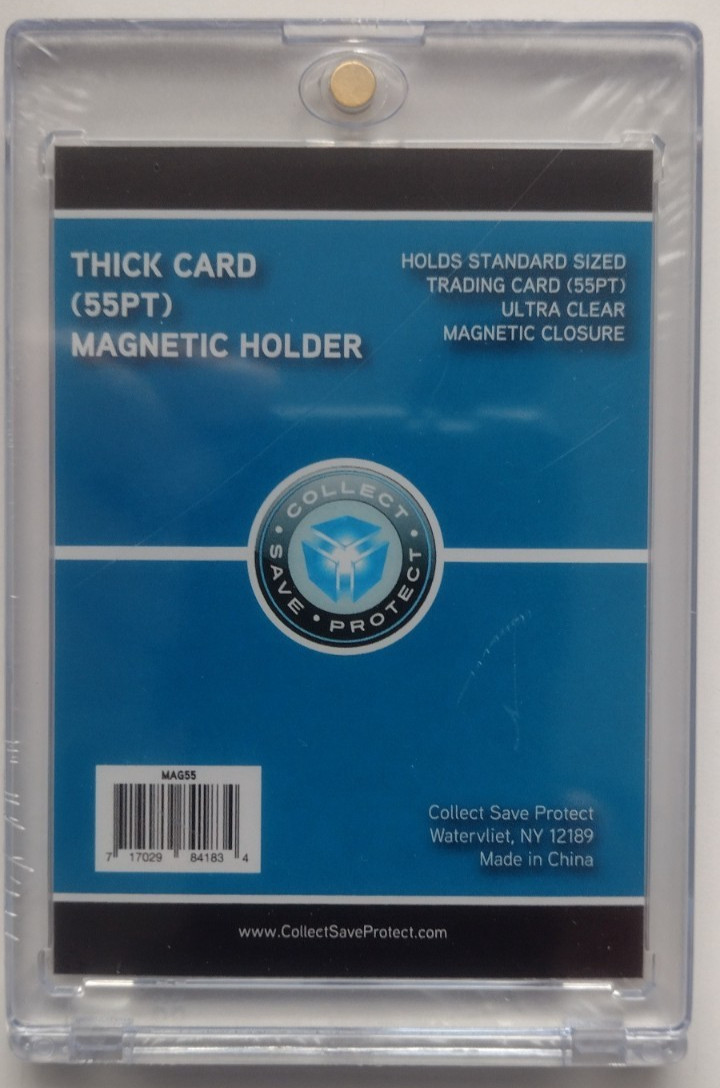 CSP 55Pt. Magnetic Thick Card Holder Protector New NIP Corner Protection
