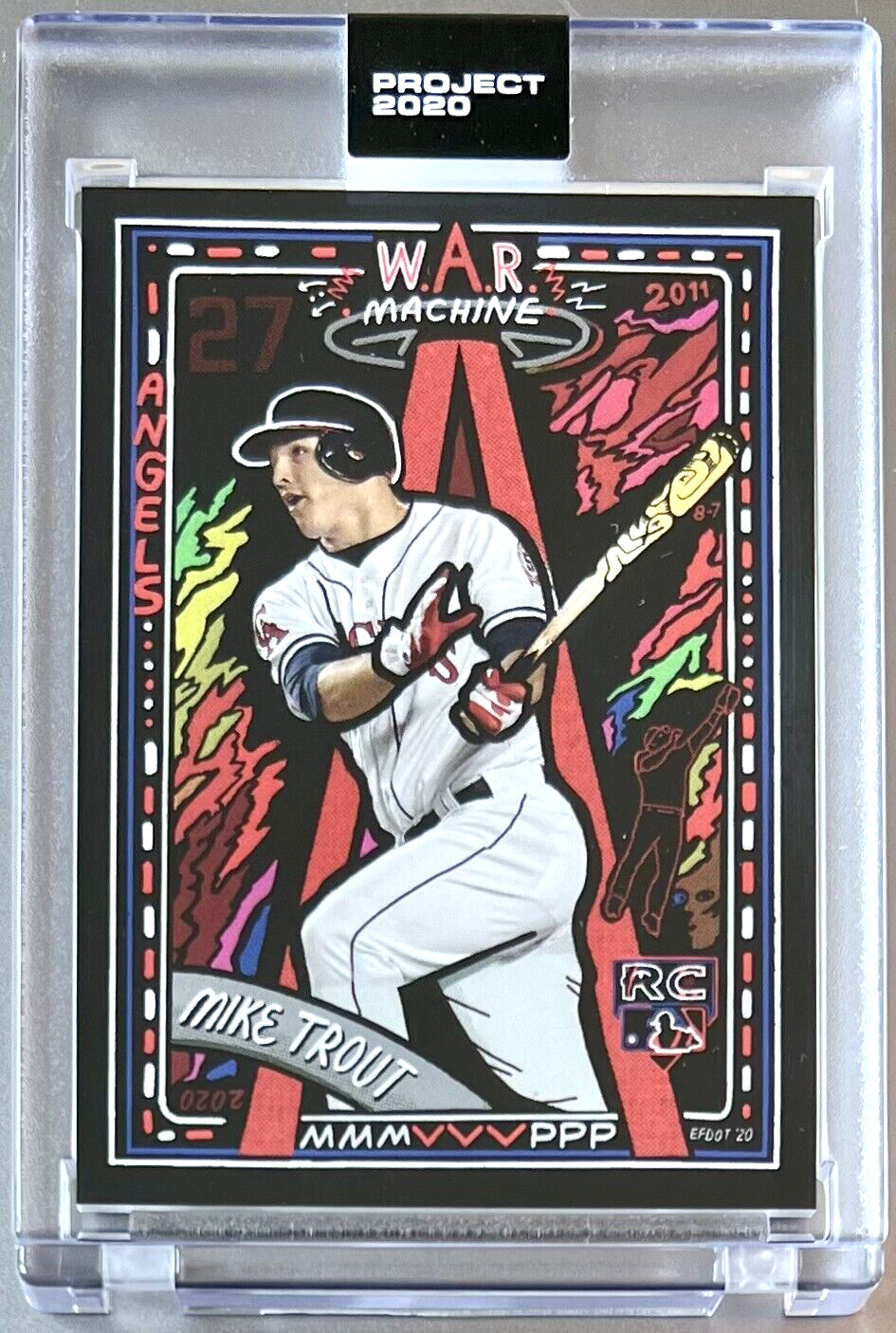 TOPPS PROJECT 2020 #227 MIKE TROUT by EFDOT 2011 ANGELS  FREE SHIPPING