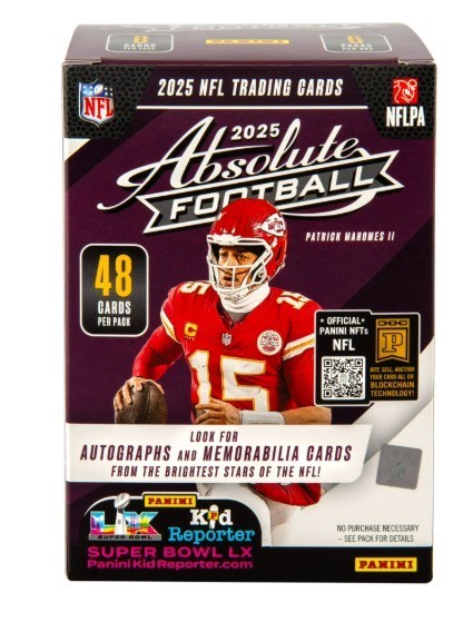 2025 Panini Absolute Football Trading Card Factory Sealed Blaster Box