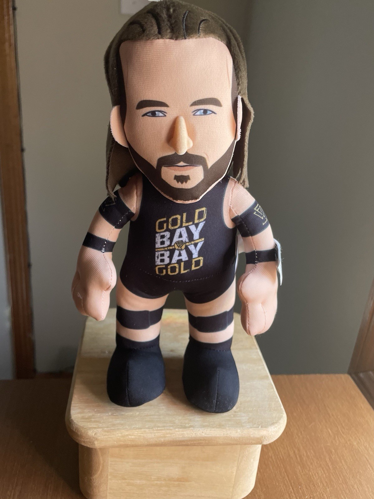 WWE Bleacher Creatures Adam Cole 10″ Plush Figure Gold Bay Bay Gold