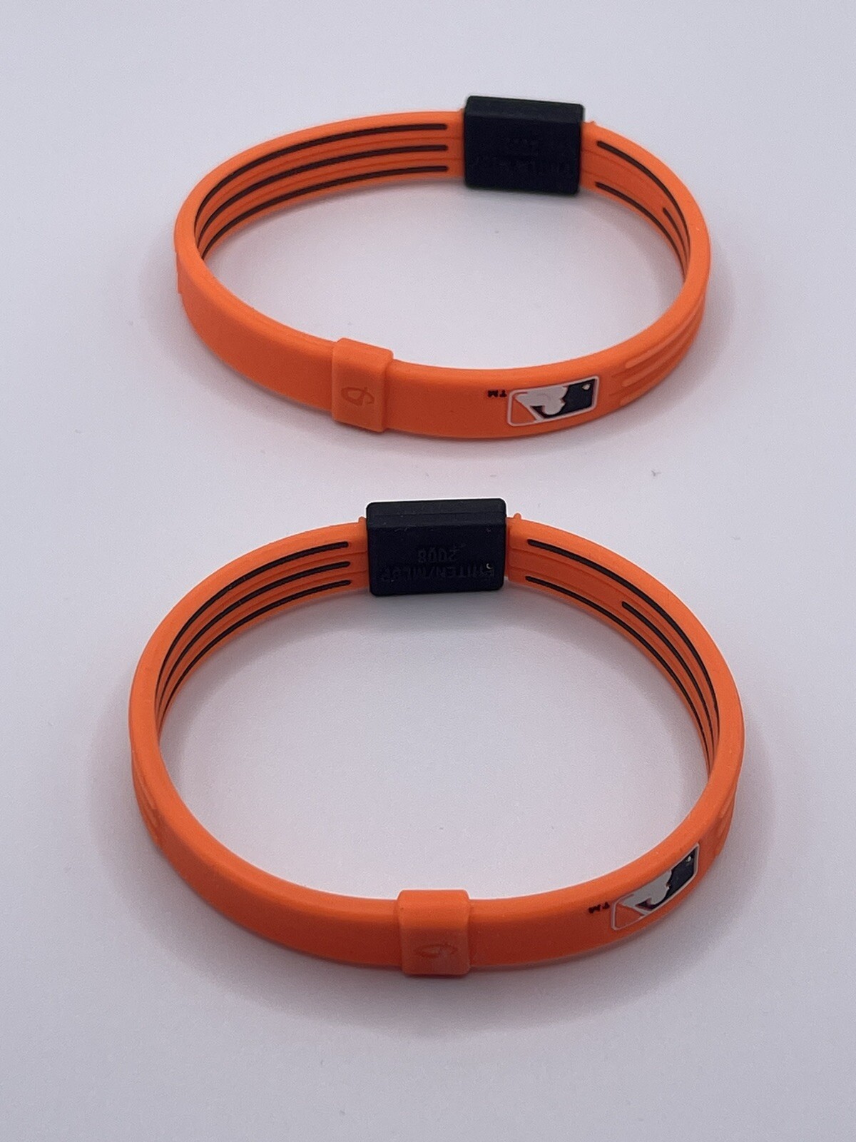Phiten Titanium Bracelets Medium – 2 BALTIMORE ORIOLES – NEW, LOOSE