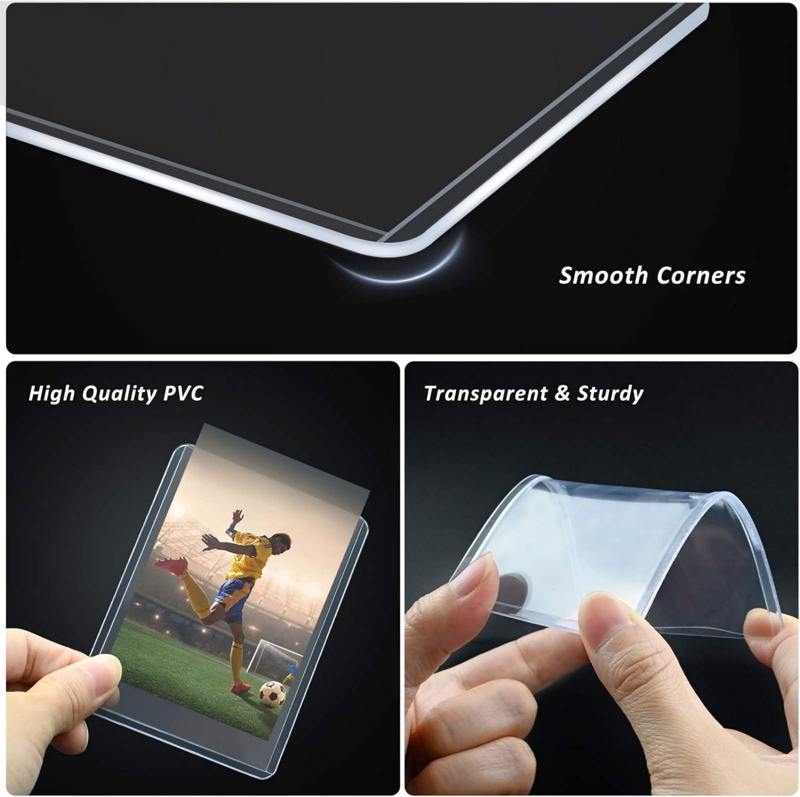 25/50/100/200 pcs 3″x4″ Clear Regular Toploaders Cards Holder Protector Storage