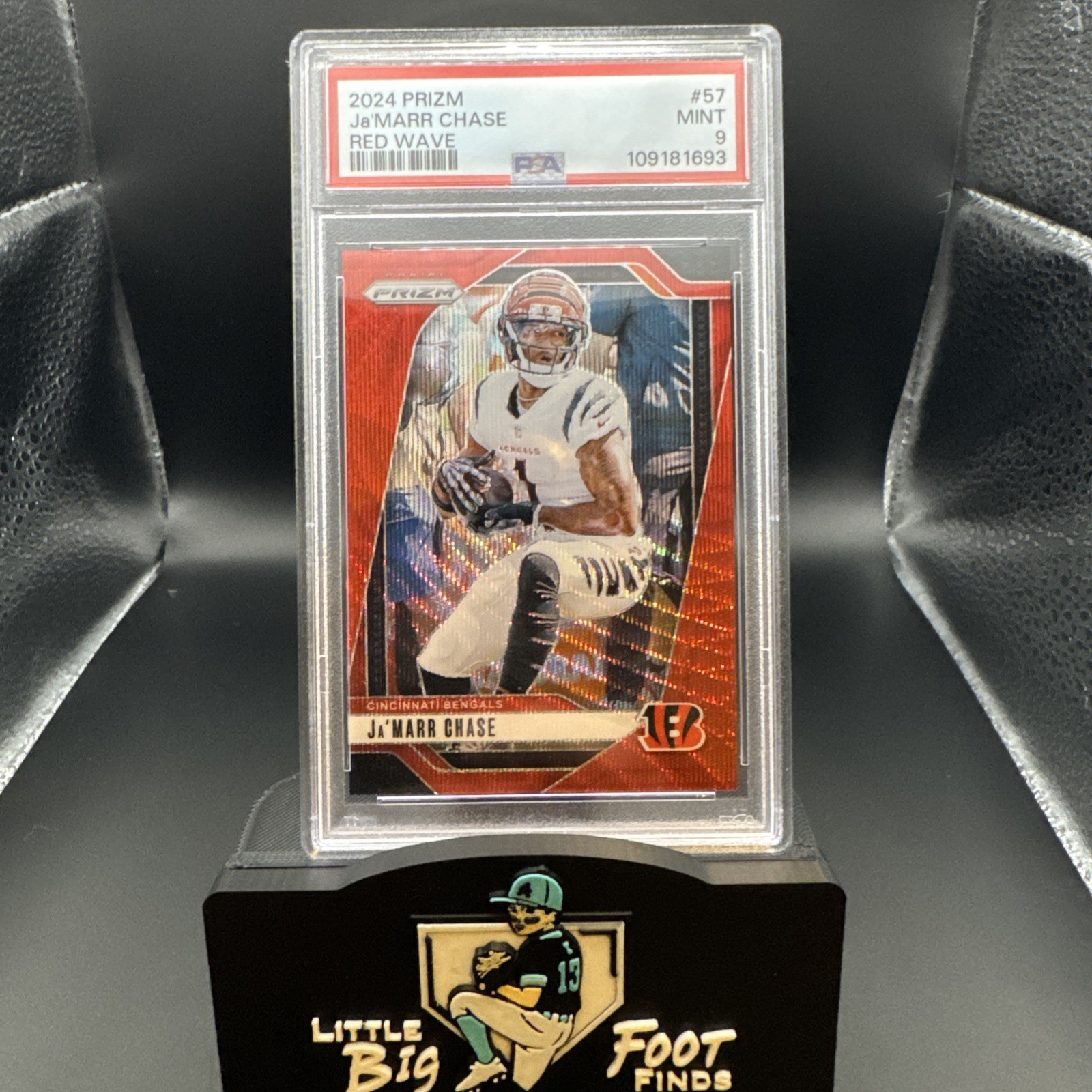2024 Panini Prizm ~ Ja”MARR CHASE ~ PRIZM RED WAVE 100/149 💥 PSA 9 MINT