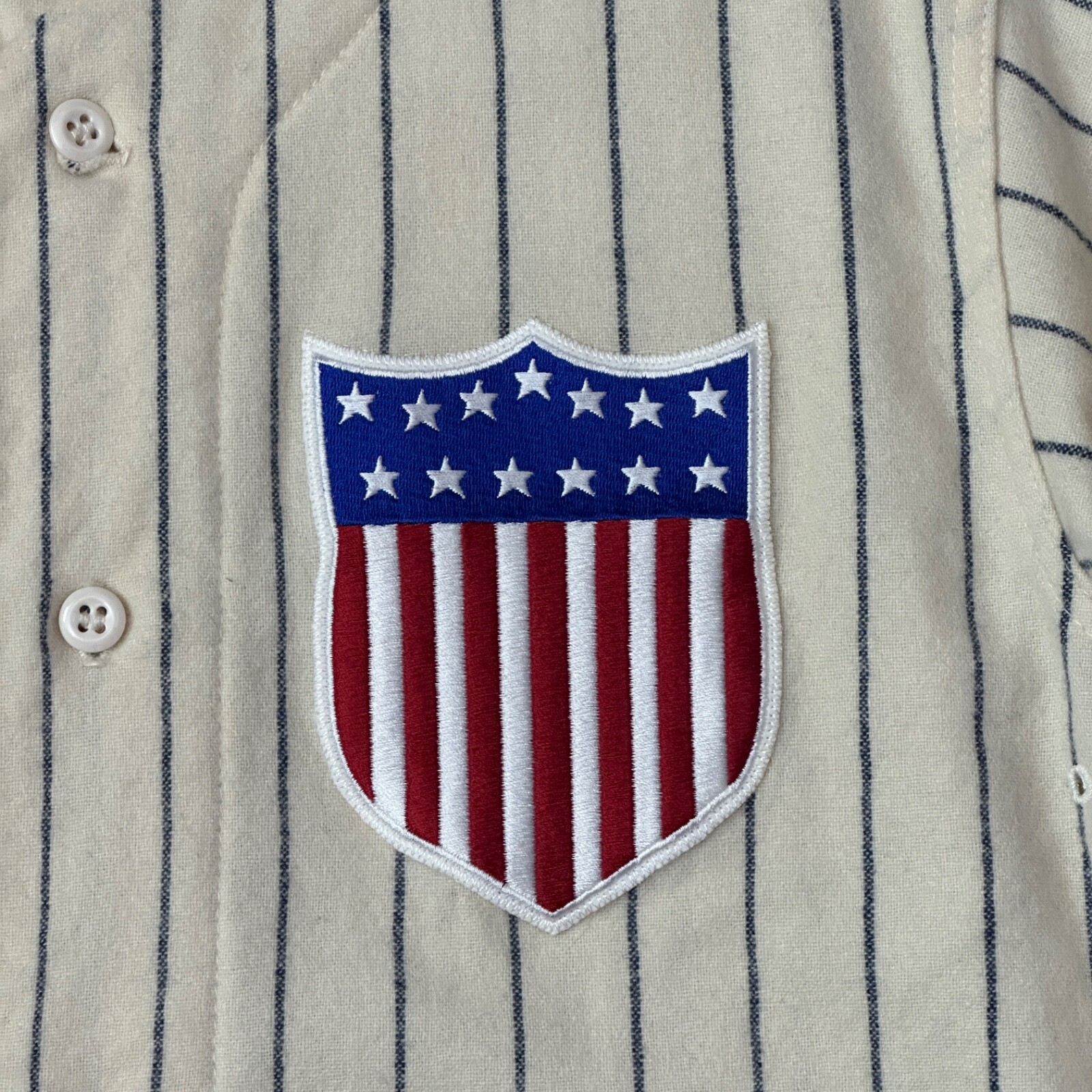 1917 Washington Senators Mitchell & Ness Authentic Jersey 36 Small Flannel USA