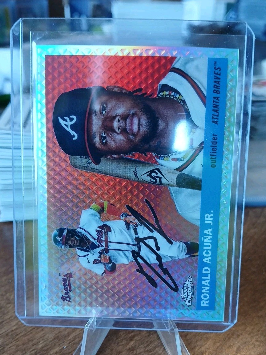 2025 Topps Chrome Platinum Diamond Etch 32/55 Ronald Acuna Jr. #5