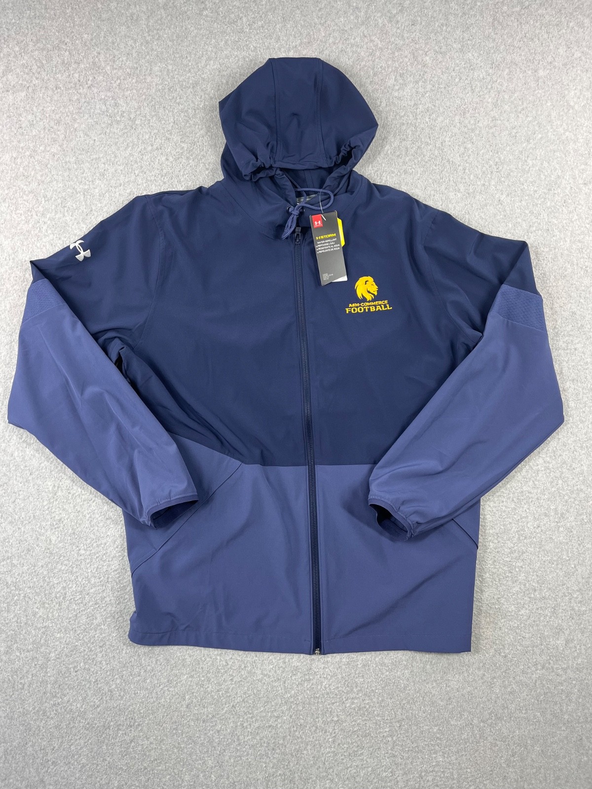 East Texas A&M University Lions Jacket Mens XL Navy Under Armour Squad Warm Up