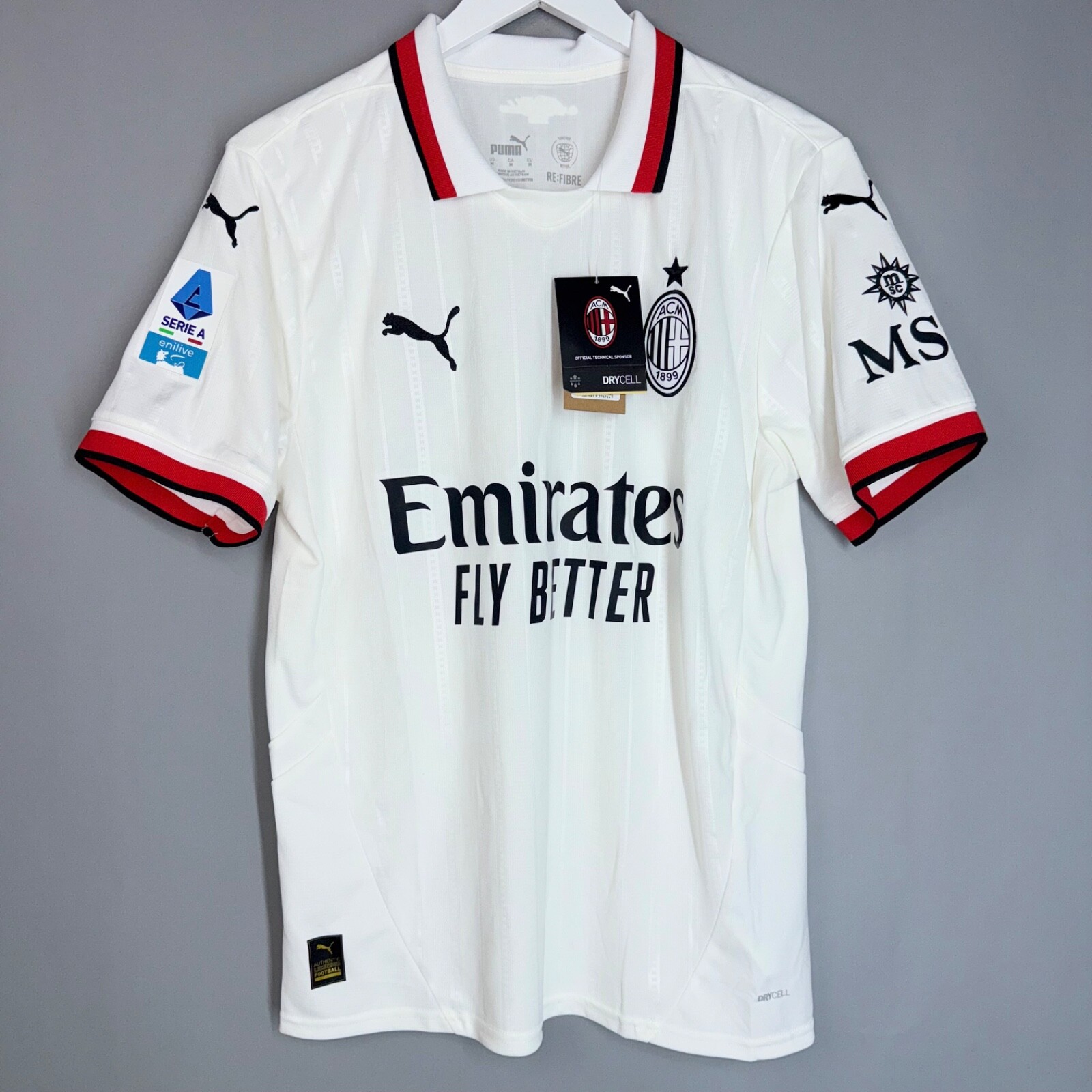 BNWT AC MILAN ITALY 2024 2025 AWAY FOOTBALL SHIRT JERSEY MAGLIA #10 RAFA LEAO