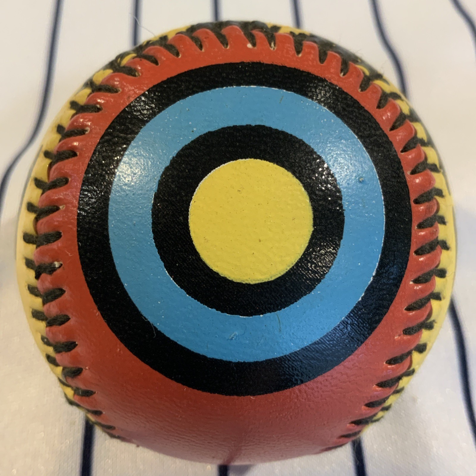 STRIKE Bullseye Yellow Blue & Red Souvenir Promo Baseball Ball