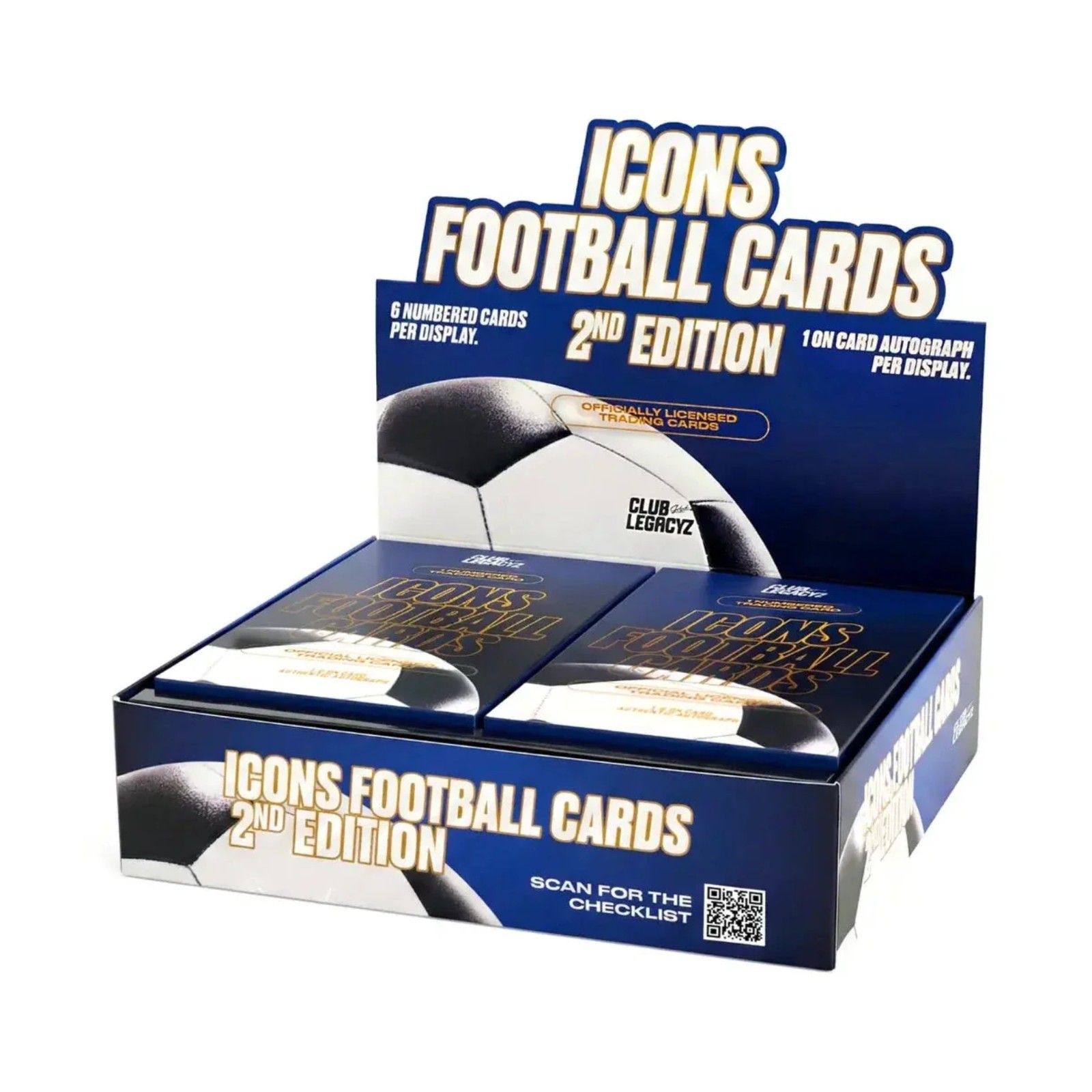 2025 Club Legacyz Icons Soccer 2nd Edition 6Ct Display Box | Factory Sealed