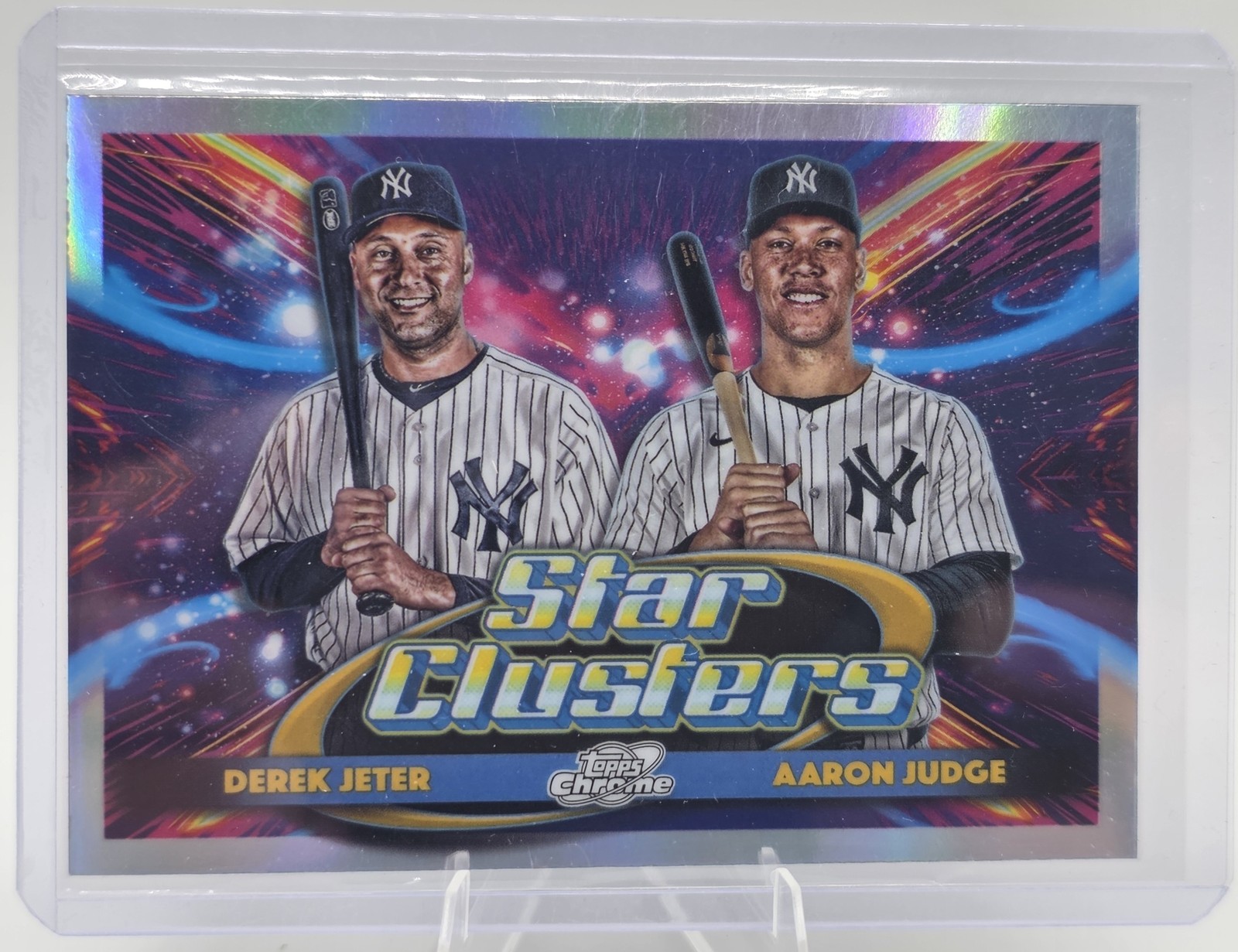 2025 Topps Cosmic Chrome Derek Jeter Aaron Judge #DSC-1 Star Clusters Yankees