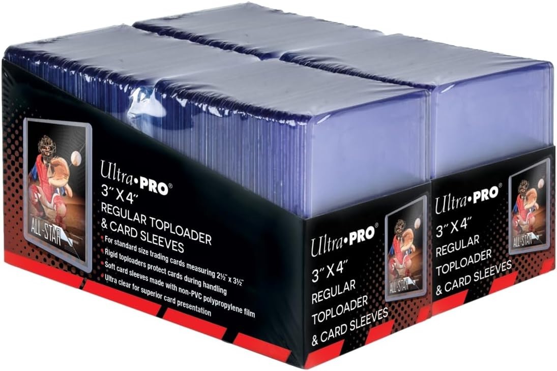 3″ x 4″ Toploaders & Card Sleeves Bundle – 200 Count for Collectors