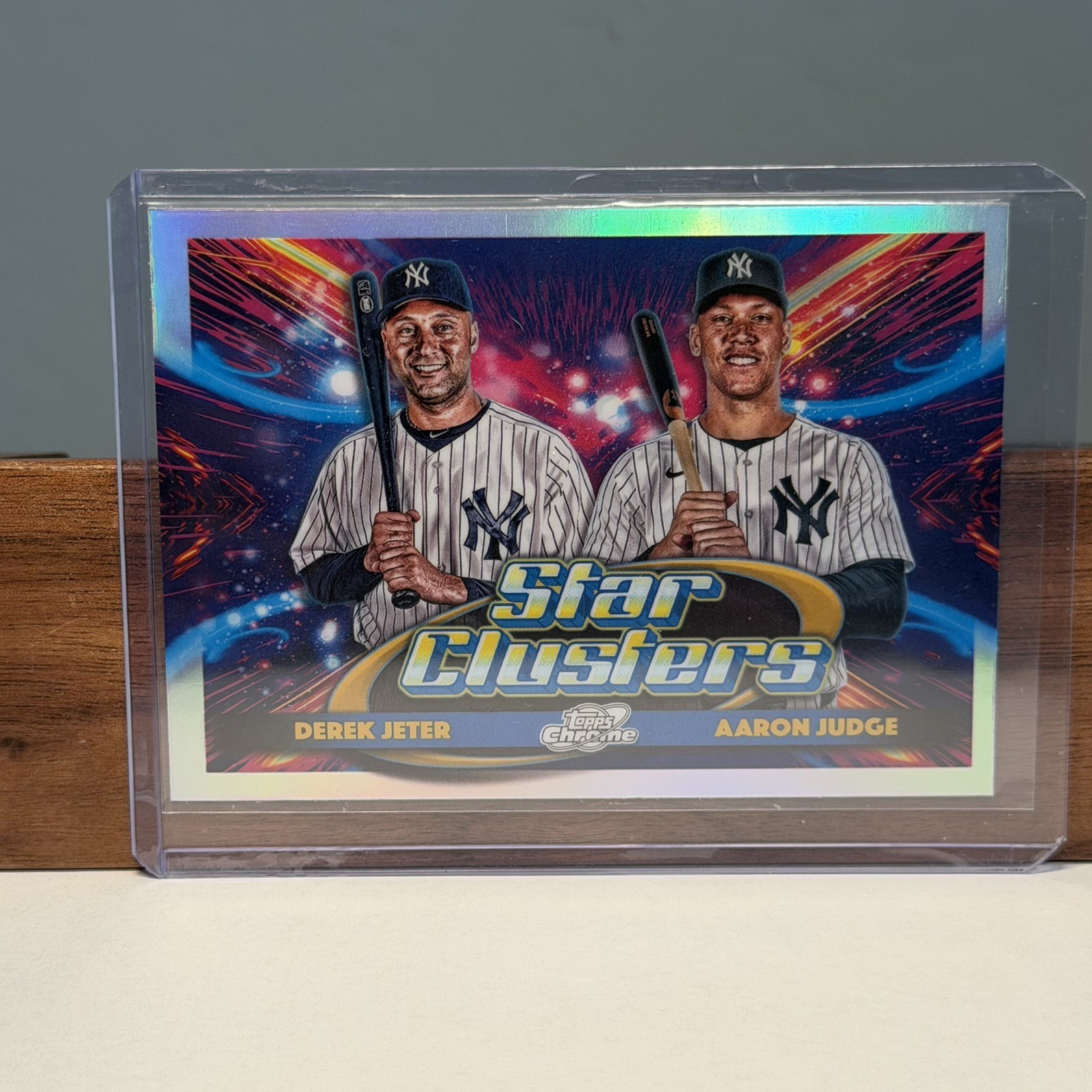Aaron Judge x Derek Jeter 2025 Topps Cosmic Chrome Star Clusters #DSC-1 Yankees