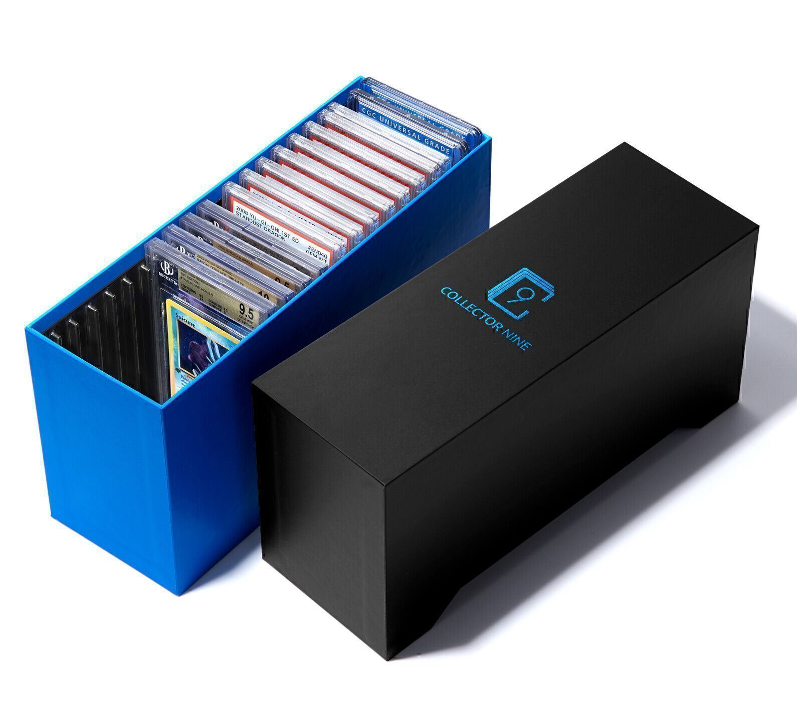 PSA-BGS-CGC Storage Case w/ Slots Option | Graded Card Slab Box Holder | Co Nine