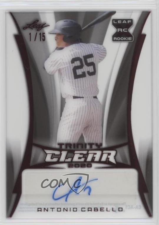 2020 Leaf Trinity Clear Red 1/15 Antonio Cabello #CA-AC1 Auto 0d4