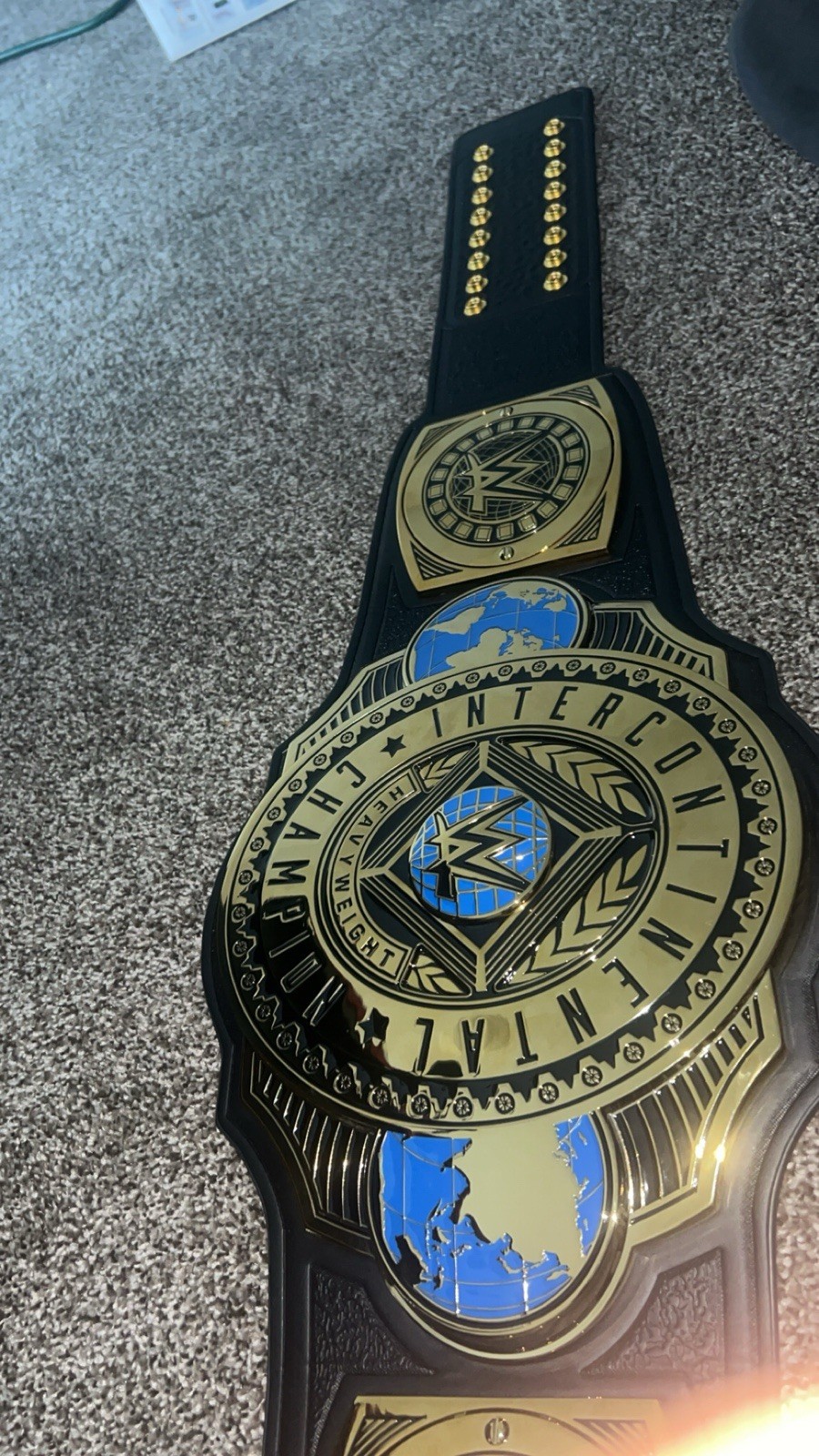WWE Intercontinental Championship Replica Title Belt – Gold Black Blue