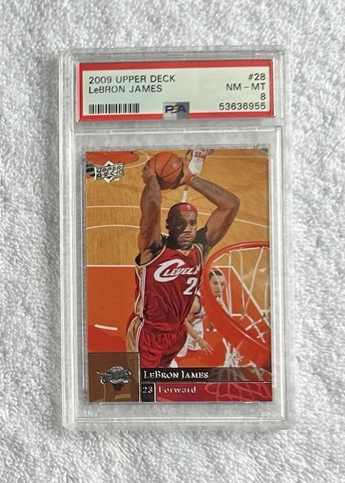 2009 Upper Deck Lebron James PSA 8 #28