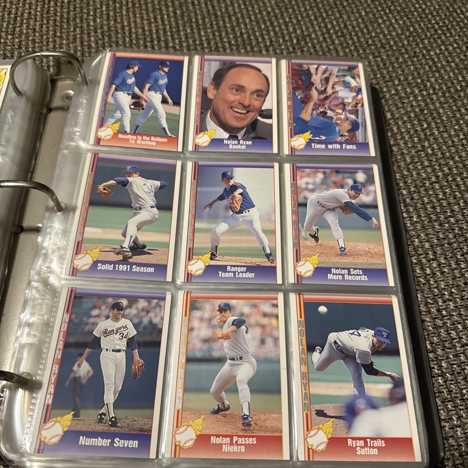 1991-92 Pacific Ryan Texas Express Baseball -You Pick- Nolan Ryan MLB Cards