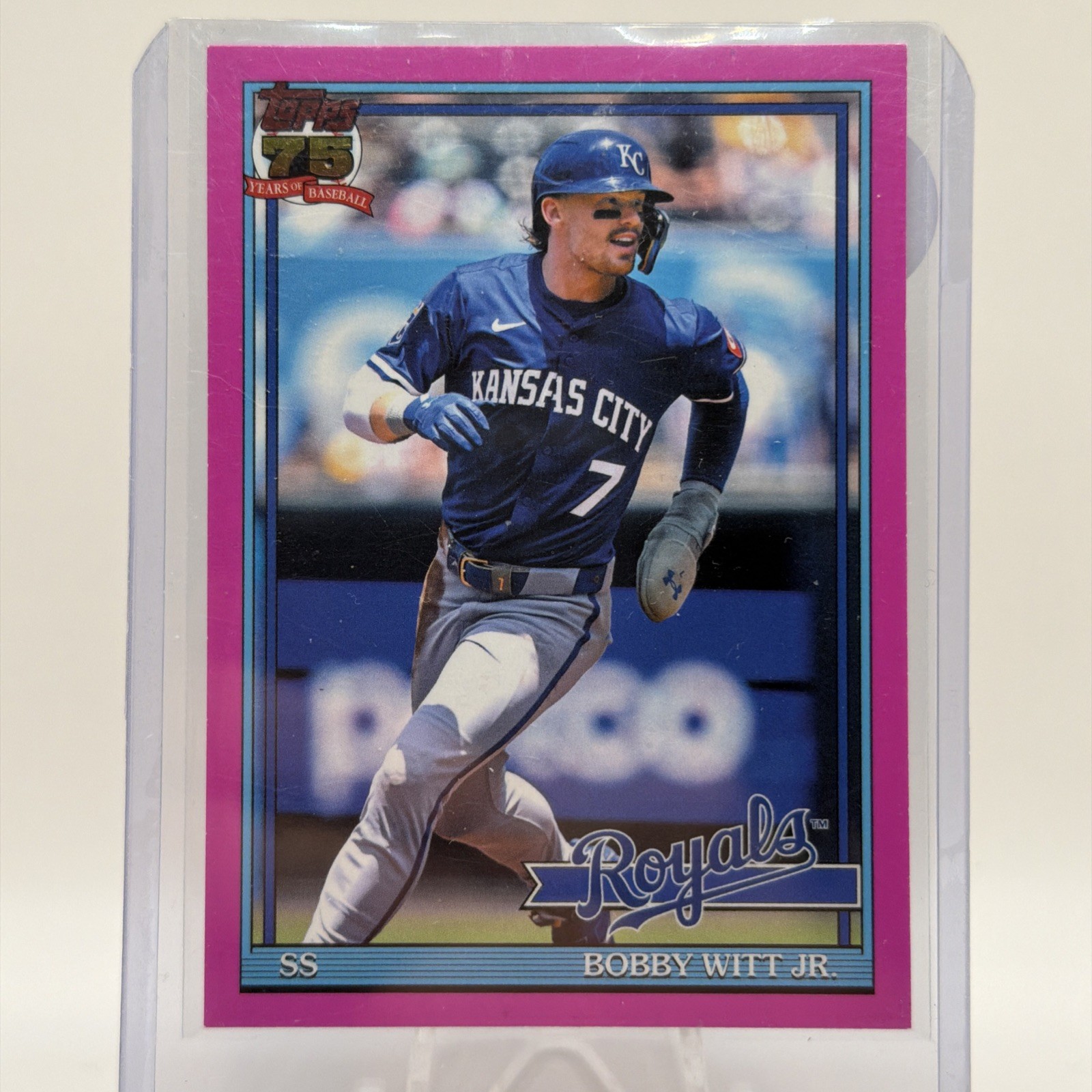 Topps 2026 Series 1 Bobby Witt Jr. Kansas City Royals 1991 Pink Parallel T91-3