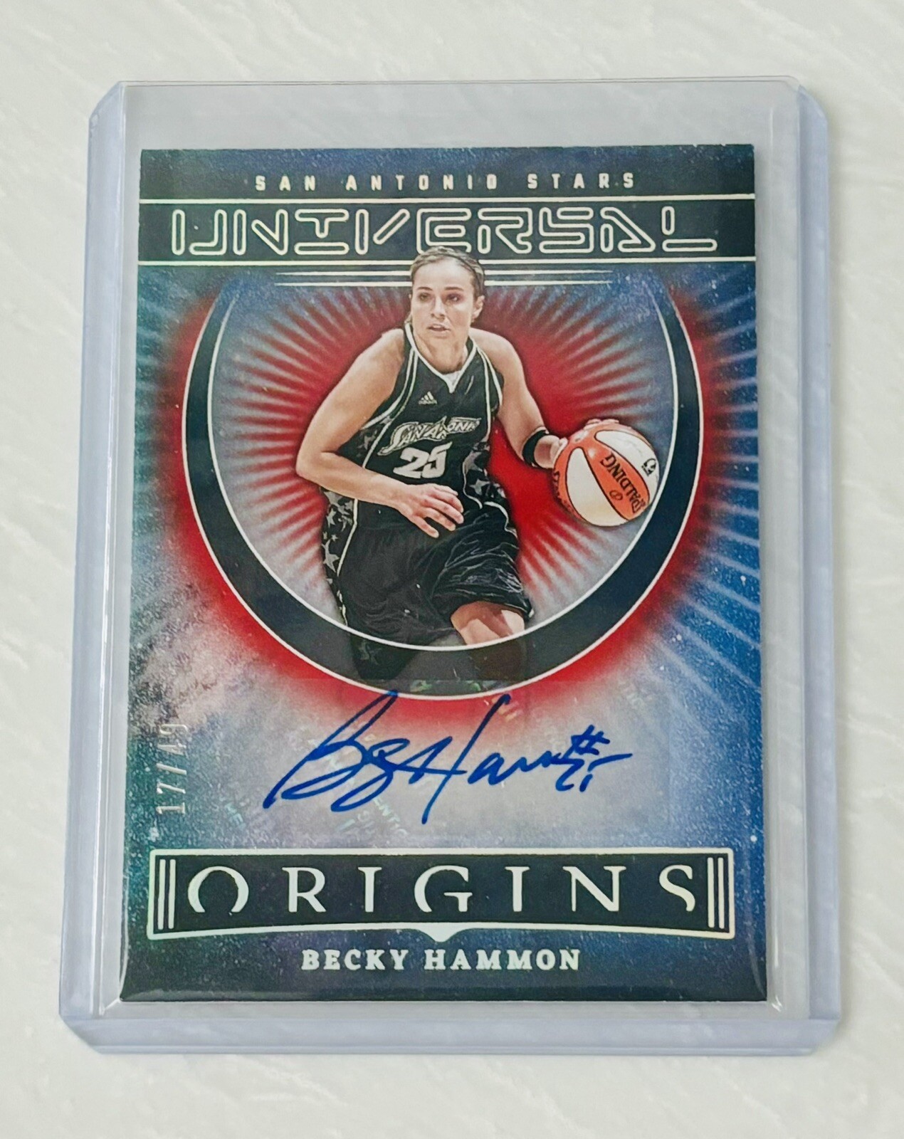 BECKY HAMMON RED /49 AUTO 2023 PANINI ORIGINS WNBA UNIVERSAL AUTOGRAPH 🔥🔥