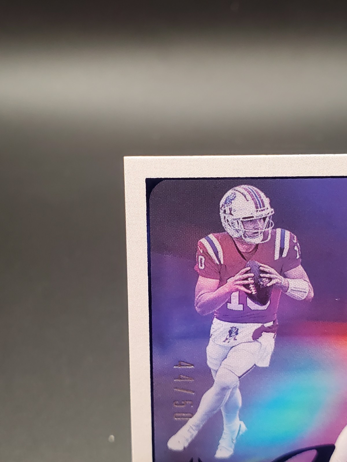 Drake Maye 2025 Panini Luminance Vestige Blue #6 #/50