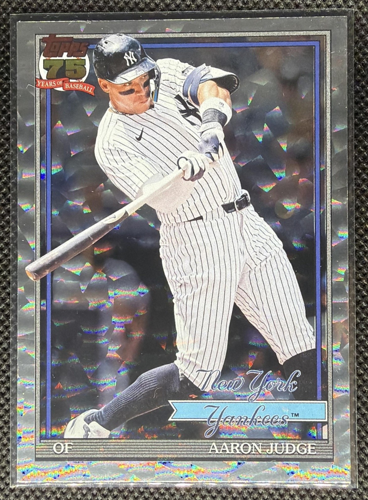 2026 Topps Aaron Judge #T91-34 1991 Crackleboard Foil Yankees