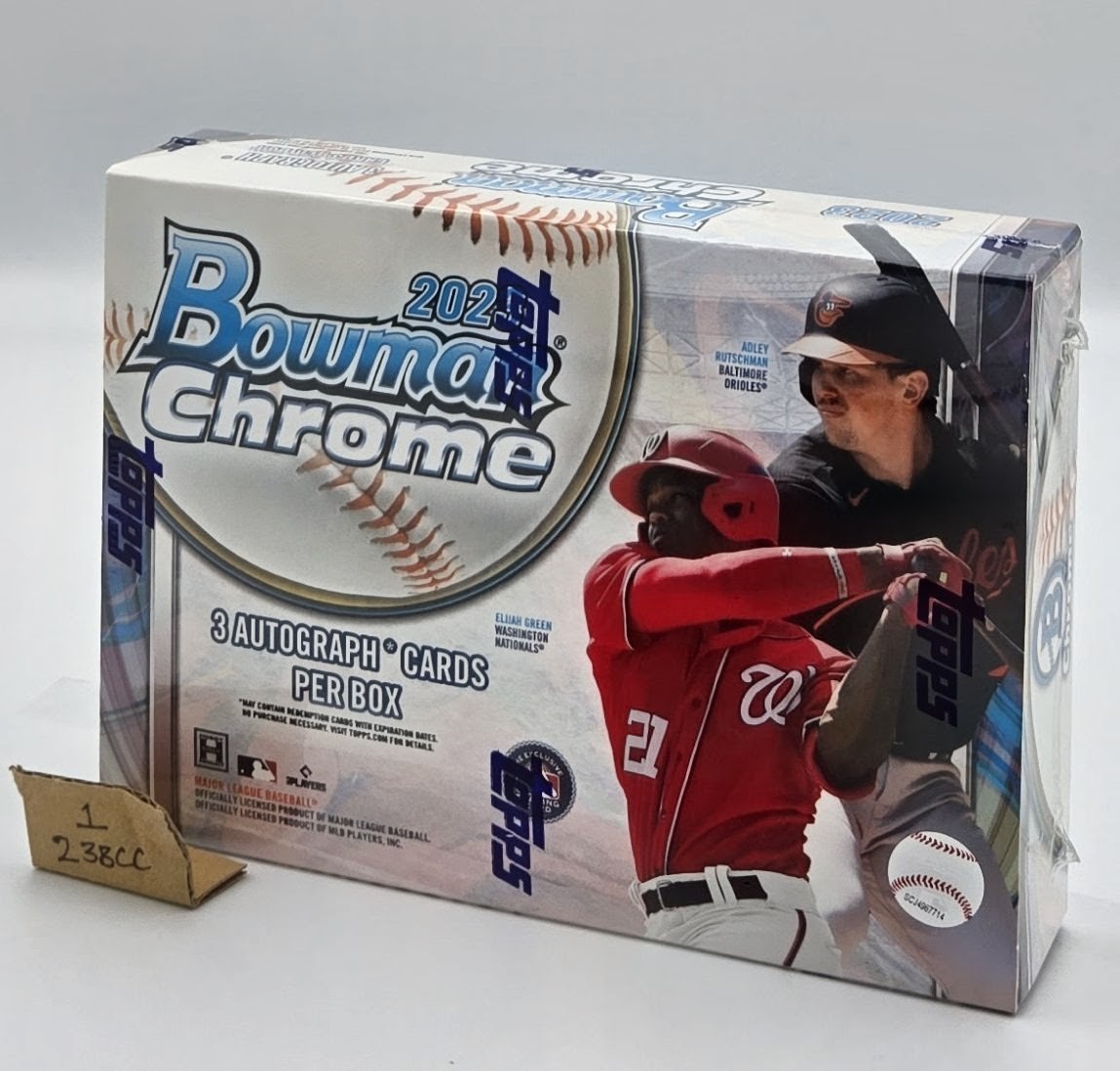 2023 Bowman Chrome Baseball HTA Choice Box Factory Sealed New 3 Autos Salas
