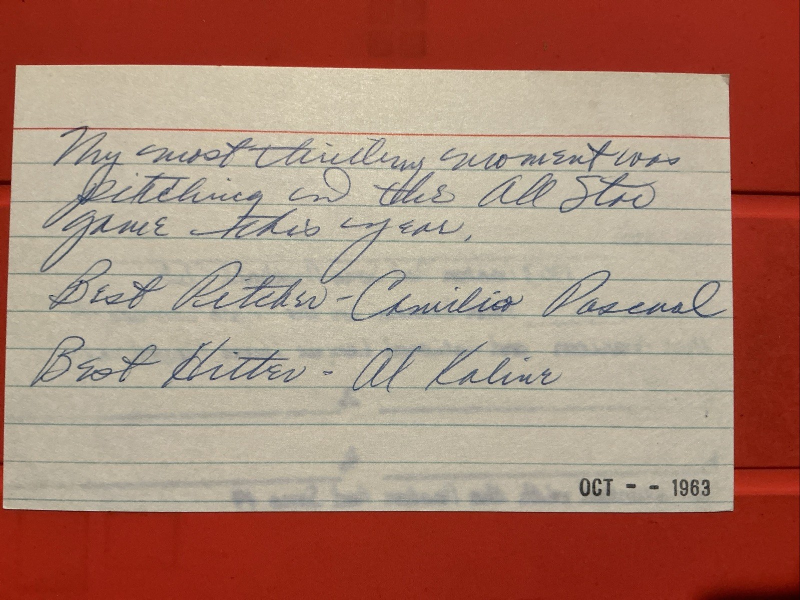 Dick Radatz 🔥🔥🔥🔥1962 Boston Red Sox🔥🔥🔥🔥🔥🔥Autograph 🧢