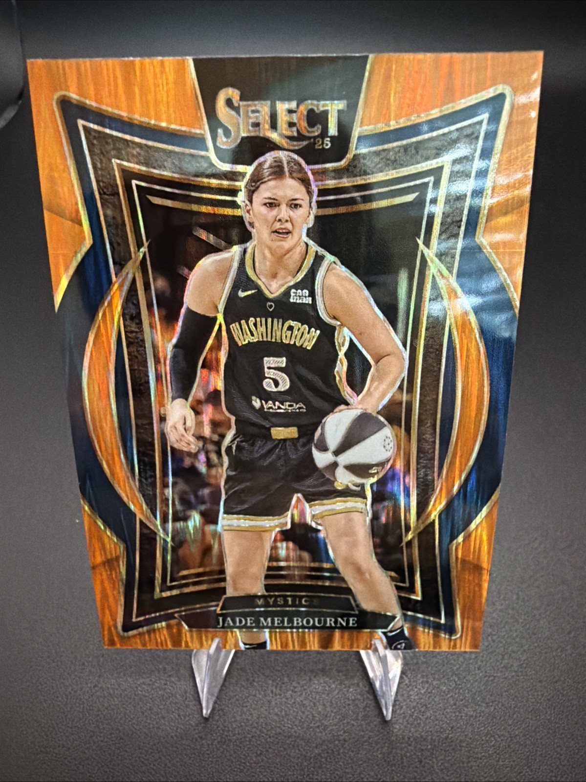 2025 Panini Select Wnba Orange Flash Prizm Jade Melbourne #3