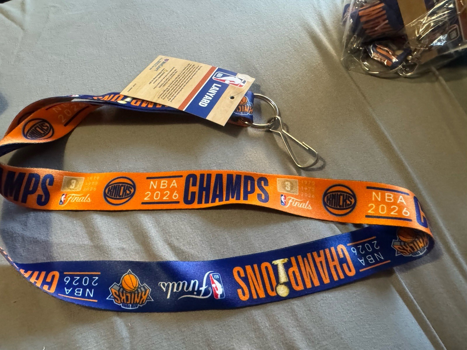 New York Knicks NBA 2026 Champions WinCraft Lanyard