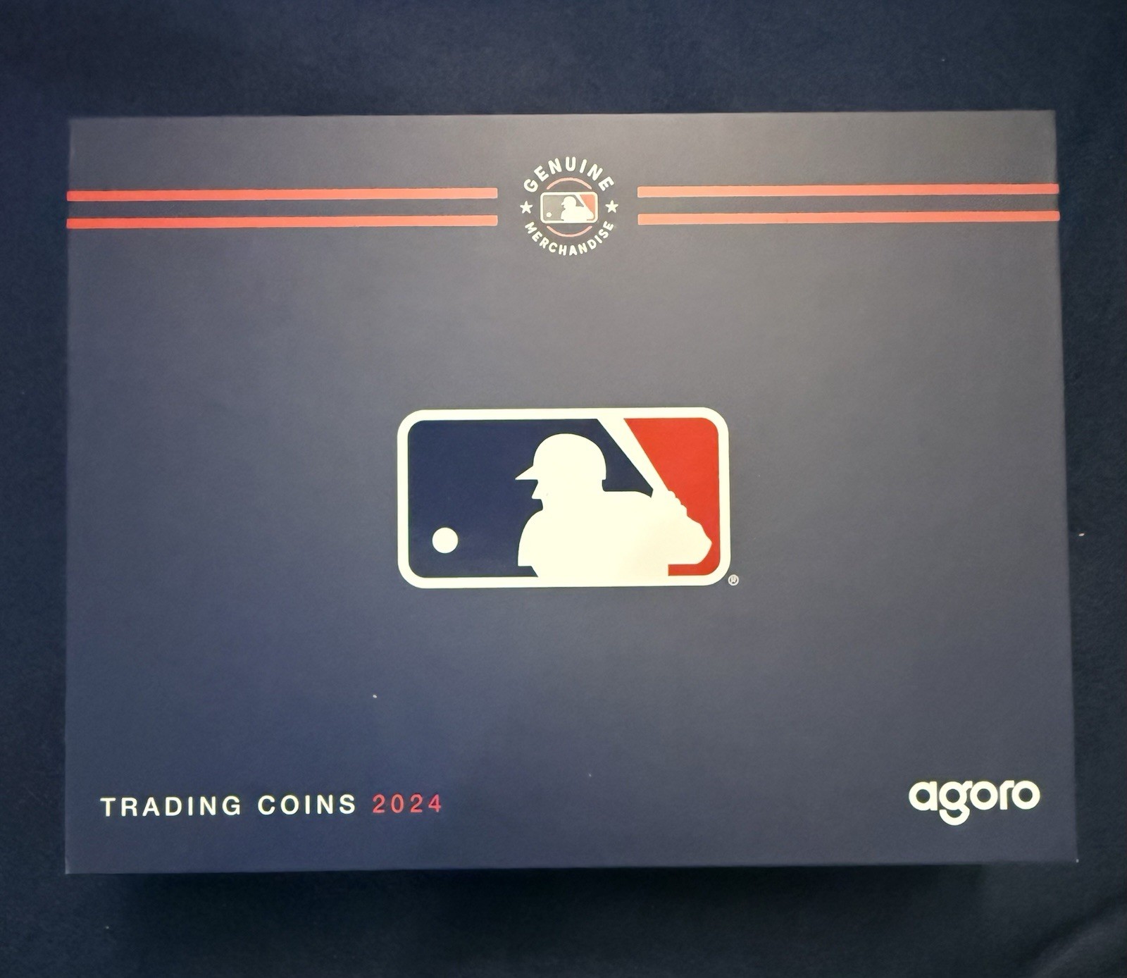Agoro MLB Officially Licensed 2024 Trading Coins. (Two) 1 oz .999 Silver Coins.